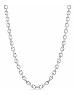 Cadena de Plata Tipo Eslabón forzado – Plata de Ley 925