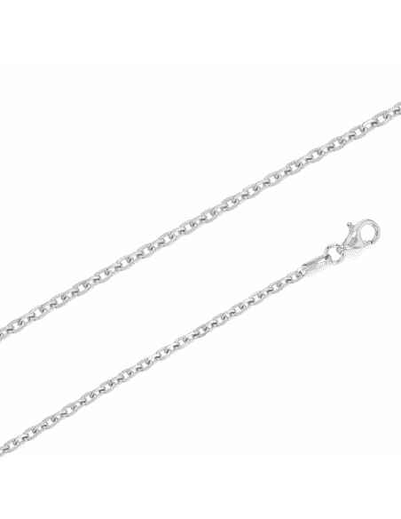 Cadena de Plata Tipo Eslabón forzado – Plata de Ley 925