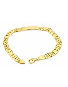 Esclava para caballero con eslabon Ojo de Perdiz - Oro amarillo 18K