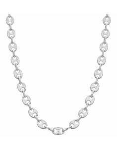 Cadena de Plata tipo Calabrote con Cierre Mosquetón – Plata de Ley