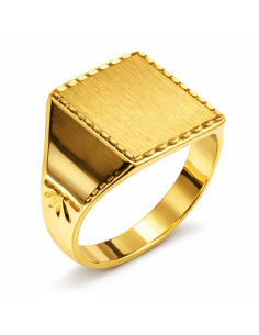 Sello Cuadrado para Caballero - Oro Amarillo 18k