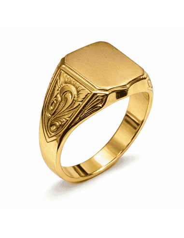 Sello Cuadrado para Caballero - Oro Amarillo 18K