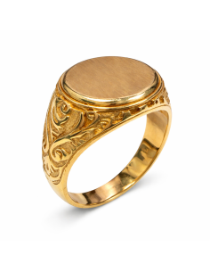 Sello para Caballero Hueco - Oro amarillo 18K