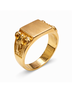 Sello Cuadrado para Caballero – Oro Amarillo 18k