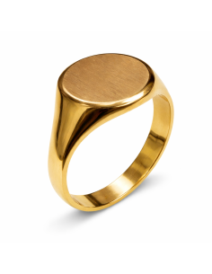 Sello Oval  para Caballero – Oro Amarillo 18k
