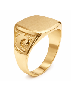 Sello Cuadrado para Caballero - Oro amarillo 18K