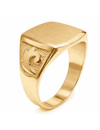 Sello Cuadrado para Caballero - Oro amarillo 18K