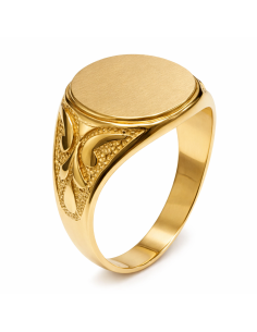 Sello de Oro para caballero Hueco- Oro Amarillo 18k