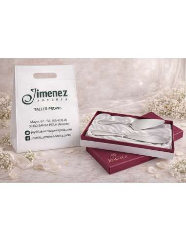 Estuche Cuchillo y Pala para Tarta de Acero...