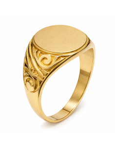 Sello de Oro para caballero Hueco- Oro Amarillo 18k