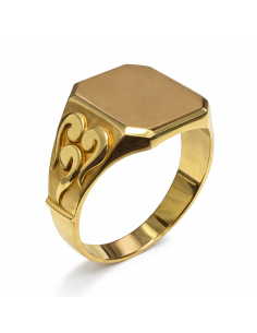 Sello de Oro para caballero Hueco- Oro Amarillo 18k