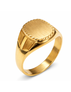 Sello de Oro para caballero Hueco- Oro Amarillo 18k