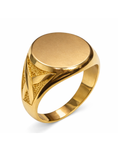 Sello para caballero Hueco - Oro amarillo 18K