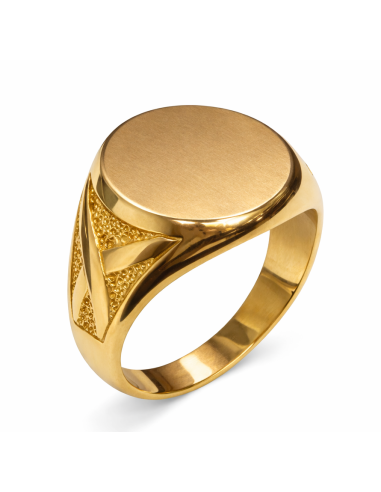 Sello para caballero Hueco - Oro amarillo 18K