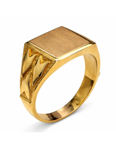 Sello Cuadrado para Caballero - Oro Amarillo 18K