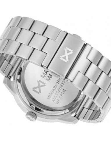 Reloj para Hombre Cronógrafo en Acero Plateado con Esfera Azul - Mark Maddox HM0101-37