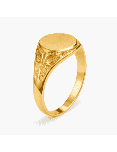 Sello Fino de Oro Cadete Macizo - Oro Amarillo 18k