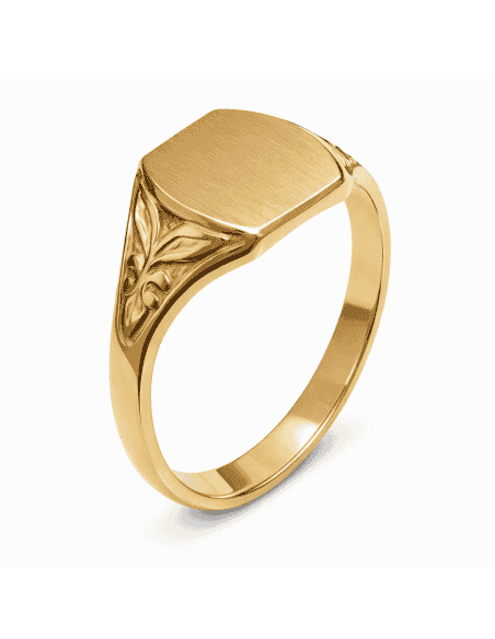 Sello Fino de Oro Cadete Macizo - Oro Amarillo 18k
