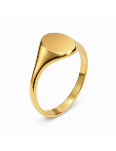 Sello de Oro Cadete Ovalado - Oro Amarillo 18k