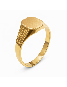 Sello de Oro Cadete Hueco- Oro Amarillo 18k