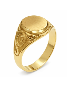 Sello Fino de Oro Cadete Macizo - Oro Amarillo 18k
