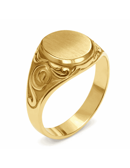 Sello Fino de Oro Cadete Macizo - Oro Amarillo 18k