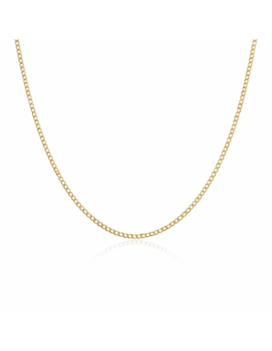 Cadena de Eslabón barbada fina – Oro Amarillo 9K