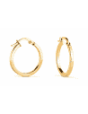 Pendientes  Aro con Forma Cuadrada de 15 mm – Oro Amarillo 9K