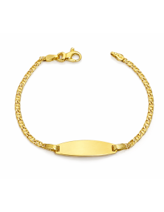Pulsera Esclava infantil con cadena de ojo de Perdiz - Oro Amarillo 18K