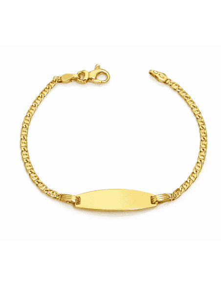 Pulsera Esclava infantil con cadena de ojo de Perdiz - Oro Amarillo 18K
