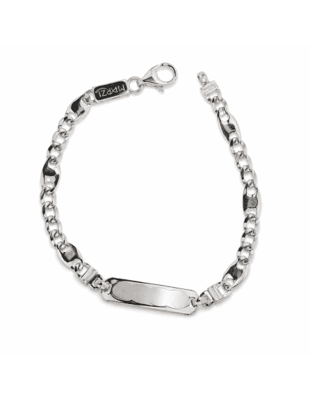 Pulsera Esclava Infantil 3x1- Oro Blanco 18K