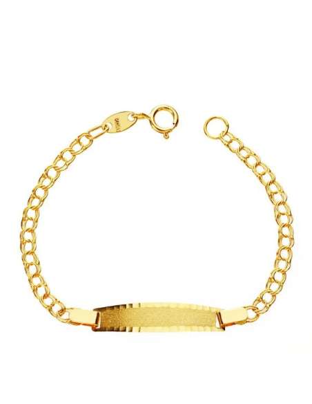Pulsera Esclava infantil eslabón Hungaro - Oro Amarillo 18K