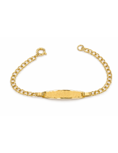 Pulsera Esclava infantil cadena milanesa infantil - Oro Amarillo 18K