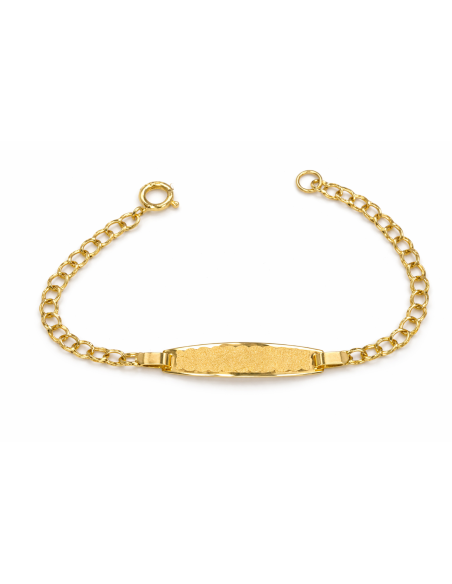 Pulsera Esclava infantil cadena milanesa infantil - Oro Amarillo 18K