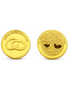 Arras de Boda de Metal Dorado - GA6021-D