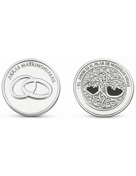 Arras de Boda de Metal Plateado - GA6021-P