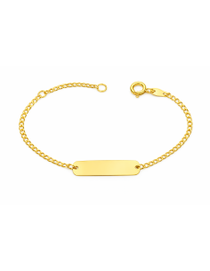Pulsera Esclava infantil cadena barbada - Oro Amarillo 18K