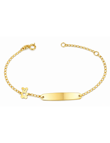 Pulsera Esclava infantil corazón calado - Oro Amarillo 18K