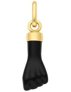 Colgante Puño negro de Oro - Oro Amarillo 18k