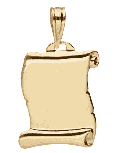 Colgante Pergamino - Oro Amarillo 18K