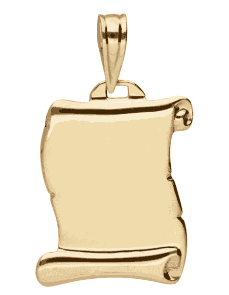 Colgante Pergamino - Oro Amarillo 18K