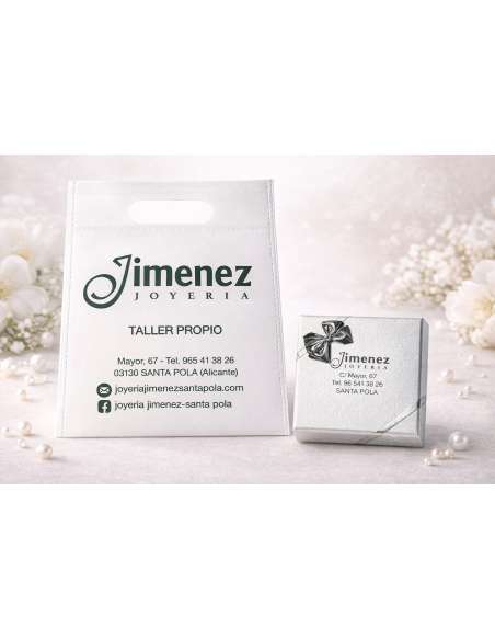 Colgante Corazón y  Circonitas - Oro Amarillo 18K