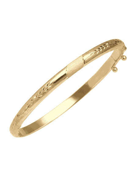 Pulsera para Mujer Media Caña  - Oro amarillo 18K