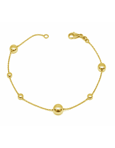 Pulsera para Mujer con 6 Pepitas - Oro amarillo 18K