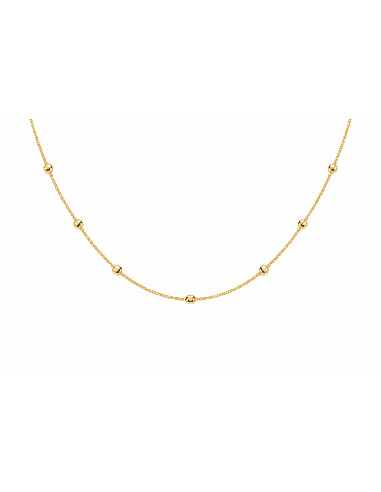 Cadena Veneciana de Bolitas - Oro Amarillo 18k
