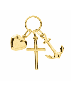 Colgante "Tres  Virtudes" de oro - Oro Amarillo 18k