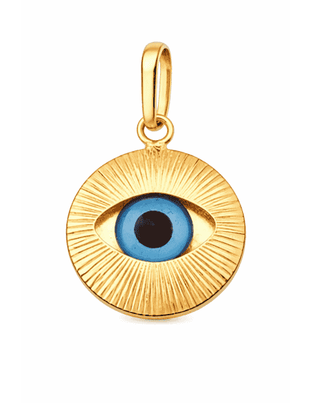 Colgante Ojo Turco Esmaltado - Oro amarillo 18K