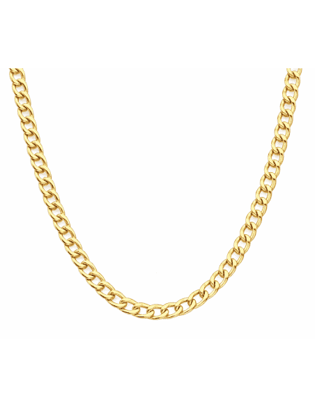 Cadena Caballero Barbada Oro - Oro Amarillo 18k