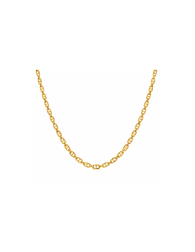 Cadena para Caballero Eslabón Ancla forzada - Oro amarillo 18K
