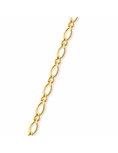 Cadena Caballero 1x1 de Oro - Oro Amarillo 18k